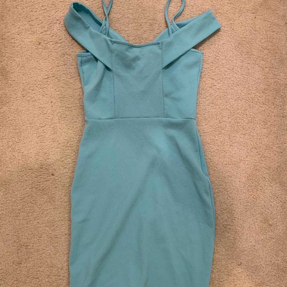 mint blue mini dress ✨